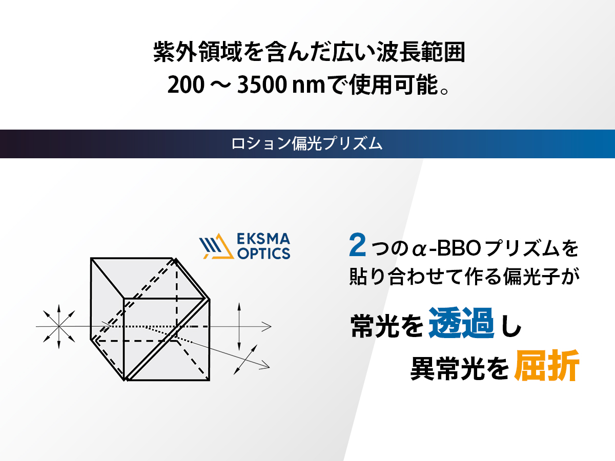 ロション偏光プリズム の製品画像