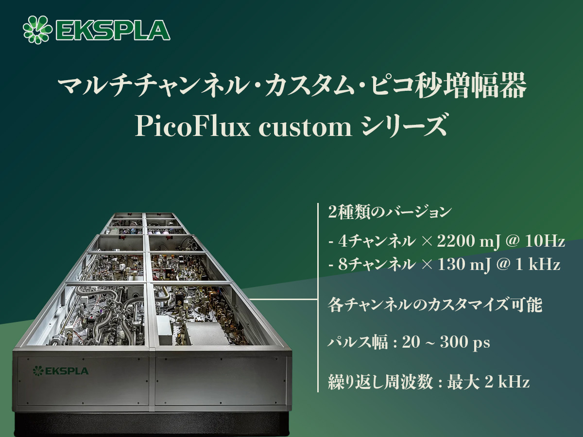 カスタムピコ秒増幅器 PicoFlux custom シリーズ 画像1