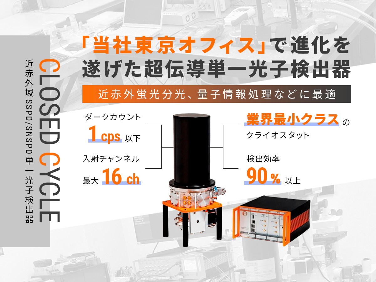 近赤外域SSPD/SNSPD単一光子検出器 画像1